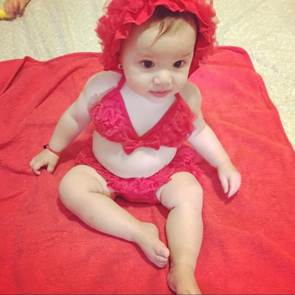 Baby three piece bathing suit